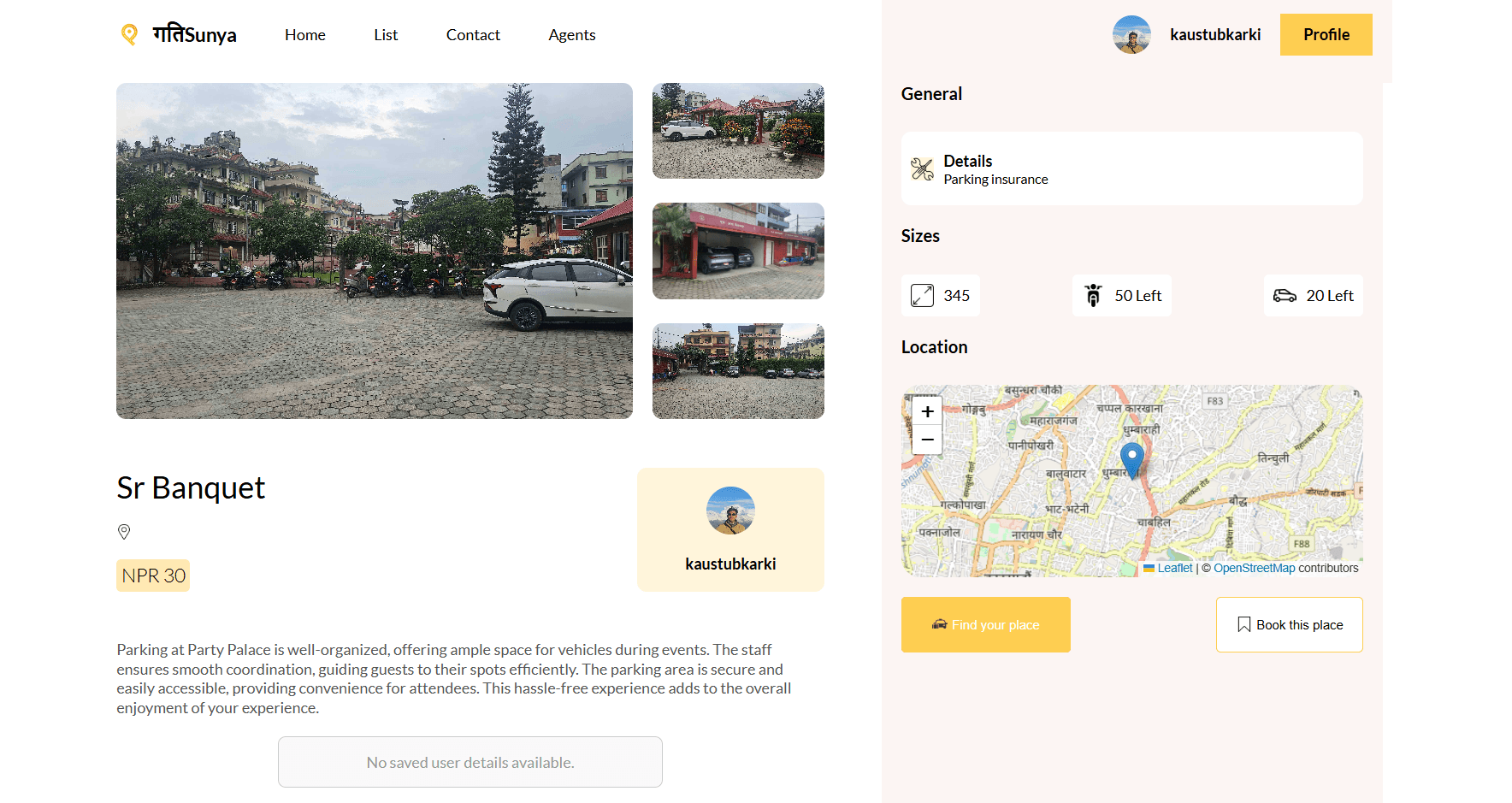 A perfect parking management tool